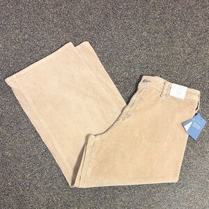 High-rise Sailor Wide Leg Corduroy Pants